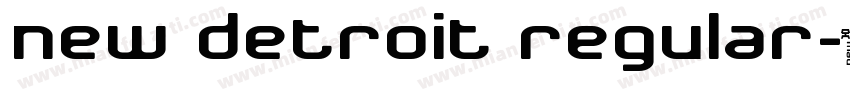 New Detroit Regular字体转换